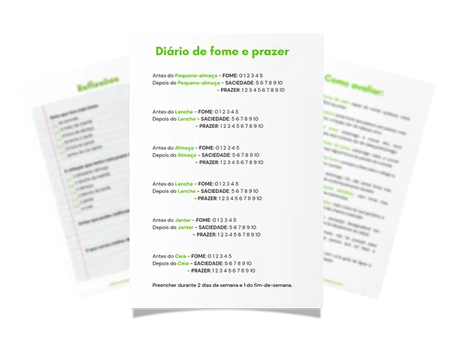 Bónus 2 - Diário de fome e saciedade para adolescentes